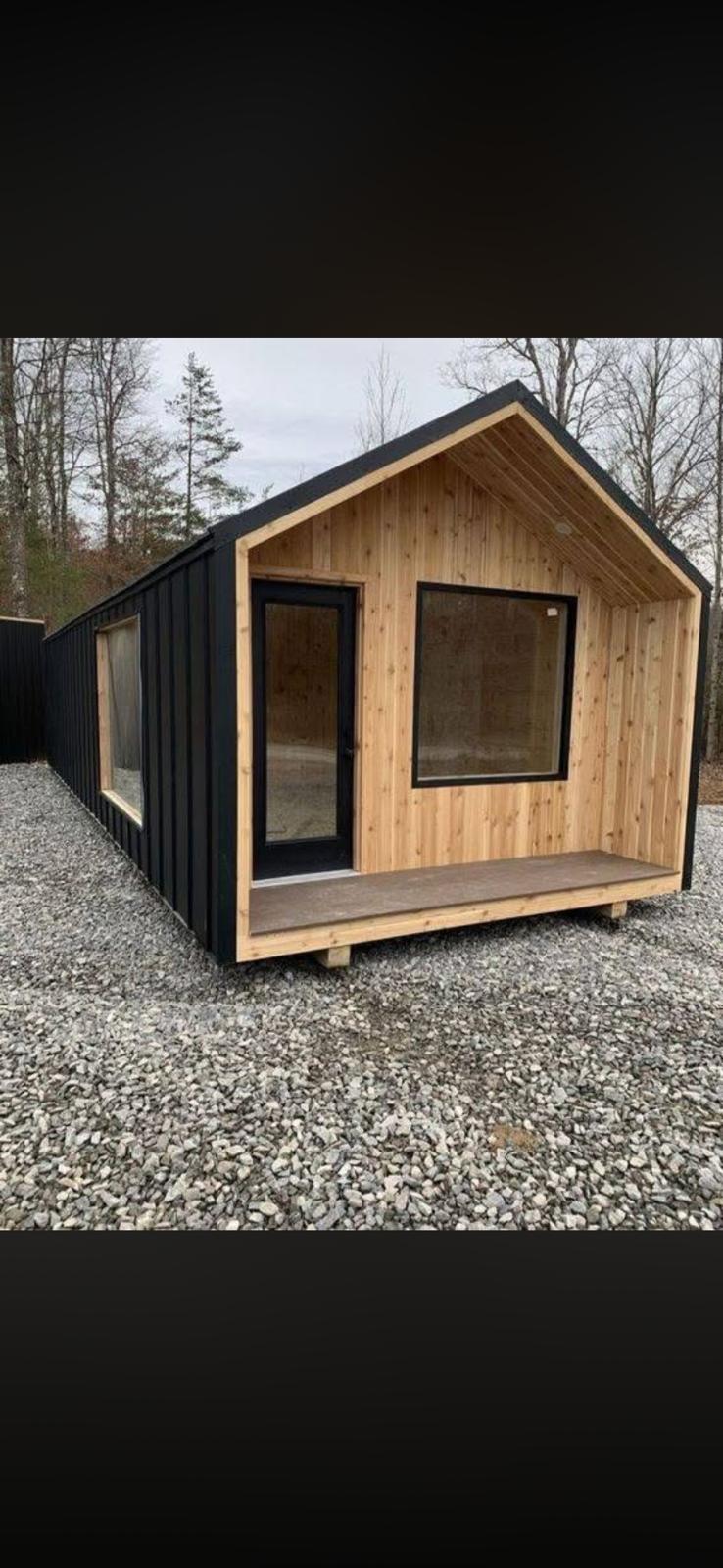 Casa de madera espacio abierto