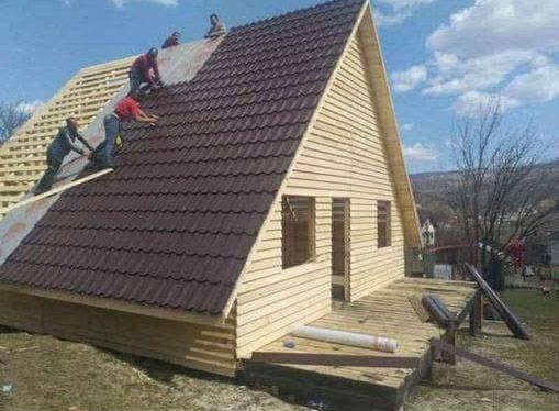 Interior casa de madera